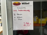 Vitrine Weiß Hochglanz Marmor-Optik 86x33x206 cm - Bild 3
