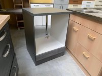 Herdumbauschrank 60x60x85cm Anthrazit/Graphit Betonoptik - Bild 3