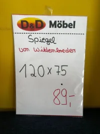 Garderobenspiegel Wittenbreder grau 120x75 cm - Bild 3