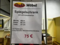 Spiegelschrank weiß 60x21x64 cm mit LED Bad Hamm - Bild 3