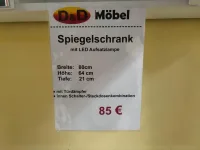 Spiegelschrank LED Weiß 80x21x64 cm - Bild 3