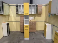 Hochschrank MDF weiß/gelb matt 25x34x190 cm - Bild 4