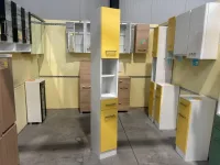 Bad-Hochschrank weiß/gelb matt 25x34x190 cm - Bild 1