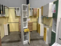 Bad-Hochschrank weiß/gelb matt 25x34x190 cm - Bild 2
