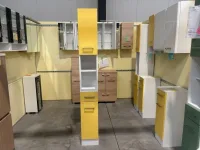 Bad-Hochschrank weiß/gelb matt 25x34x190 cm - Bild 4