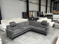 Ecksofa Polipol Federkern Webstoff Grau ca. 270x185 cm - Bild 1