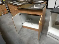 Spülenschrank Buche 80 cm inkl. Edelstahl-Spüle - Bild 2