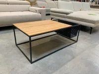 Couchtisch Massivholz Metallgestell 80x80 cm - Bild 3
