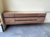TV-Lowboard Asteiche teilmassiv 210x37x58cm - Bild 4
