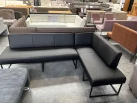 Eckbank Kunstleder schwarz 245x157 cm - Bild 3