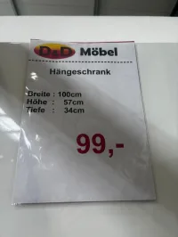 Küchen-Hängeschrank Weiß Hochglanz 100x34x57 cm - Bild 3