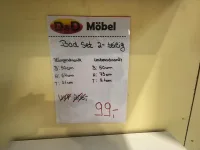 Badmöbel Set Weiß Hochglanz 2-teilig - Bild 3