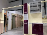 Hängehochschrank Aubergine Hochglanz 25x20x180cm - Bild 1