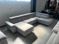 Schlafsofa L-Form Grau mit Bettkasten 230x165cm - Bild 1