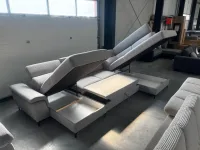 Schlafsofa L-Form Grau mit Bettkasten 230x165cm - Bild 4