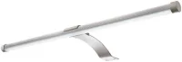 LED Aufsatzleuchte silberfarben 40 cm mit Steckdose - Bild 1