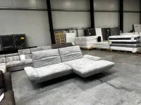 Ecksofa Chenille Grau mit XL Récamiere 2 Sitztiefen - Bild 1