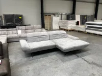 Ecksofa Chenille Grau mit XL Récamiere 2 Sitztiefen - Bild 6