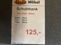 Schuhbank Lack matt 84x40x44cm - Bild 3