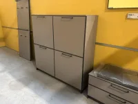 XXL Schuhschrank Voss Möbel 125x36x123 Fango-Anthrazit - Bild 1