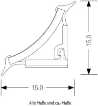 Wandabschlussleiste Edelstahl 300 cm Küchenblende - Bild 4
