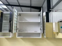 Bad-Hängeschrank weiß anthrazit Hochglanz 60x21x64 cm - Bild 2