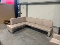 Eckbank Beige Strukturstoff 264x197 cm + 3 Sessel - Bild 4