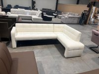 Elegante Eckbank Kunstleder weiß – 245 cm - Bild 2