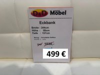 Elegante Eckbank Kunstleder weiß – 245 cm - Bild 3