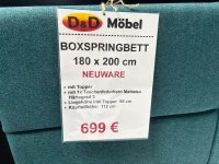 Boxspringbett 180x200 mit Topper - D&D Möbel - Bild 6
