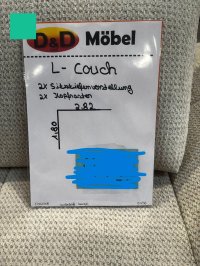 XL Eckcouch mit Récamiere – Webstoff Beige - Bild 3