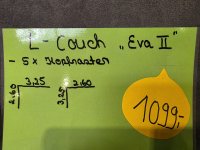 Ecksofa mit 5x Kopfverstellung - Microvelour Grau - Bild 3