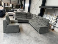 Ecksofa mit Sessel | Federkern | 8x Kopfverstellung - Bild 1