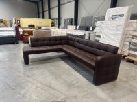 Elegante Eckbank Kunstleder SOFTLUX – Schoko - Bild 1