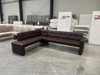 Elegante Eckbank Kunstleder SOFTLUX – Schoko - Bild 4