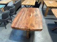 Esstisch Akazie massiv 180x100 cm Bootsform - Bild 4