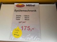 Spülenschrank 120 cm mit 2x Spülbecken - Bild 3