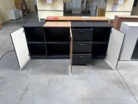Sideboard mit LED-Beleuchtung – 196 cm, Grau-Matt Eiche - Bild 2