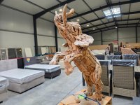 Gartenfigur Elefant Teakholz – 230 cm handgefertigt - Bild 1