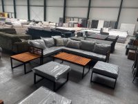 18-teiliges Gartenlounge-Set - Akazie & Stahl - Bild 1