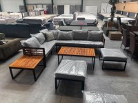 18-teiliges Gartenlounge-Set - Akazie & Stahl - Bild 2