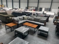 18-teiliges Gartenlounge-Set - Akazie & Stahl - Bild 5