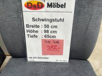 4er-Set Schwingstuhl grau, 140kg belastbar, NEU - Bild 2