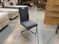 Schwingstuhl Grau mit Griff – Gepolstert - Bild 1