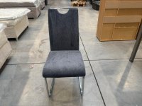 Schwingstuhl Grau mit Griff – Gepolstert - Bild 2
