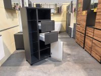 Badmöbel Midischrank mit Softclose in Grafit - Bild 2