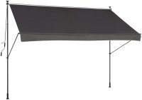 Klemm-Markise 400x150 cm in Anthrazit - Bild 1