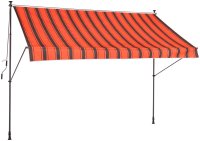 Klemm-Markise 300/150 cm orange-braun - Bild 1