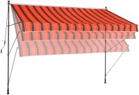 Klemm-Markise 300/150 cm orange-braun - Bild 5