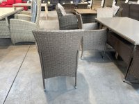 7-tlg. Gartensitzgruppe Polyrattan - Tisch & 6 Sessel - Bild 7